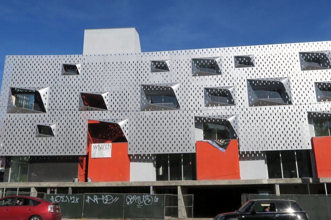 What looks like a giant cheese grater is Echo Park’s newest apartment ...