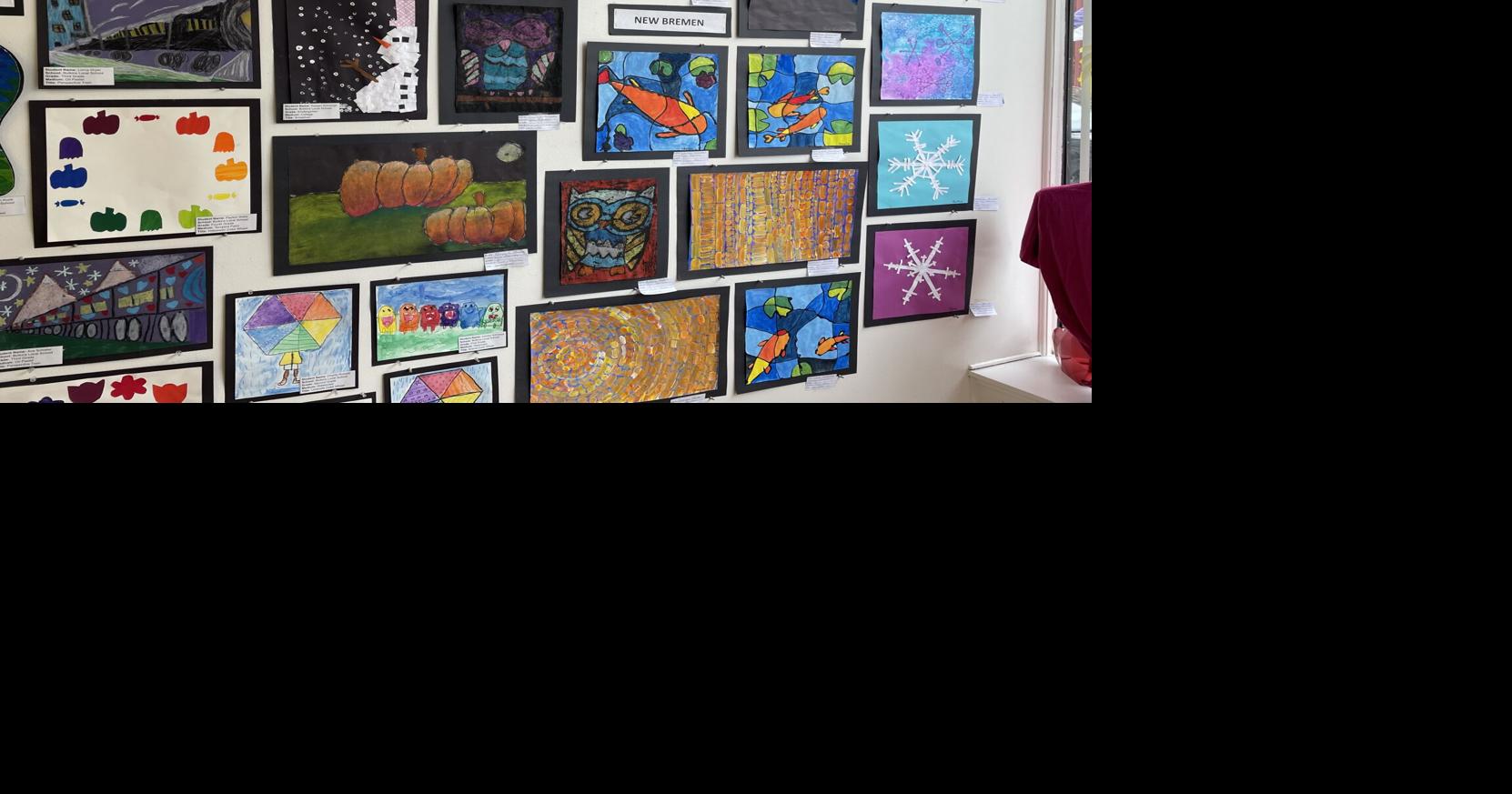 Local elementary students art now on display at Riverside
