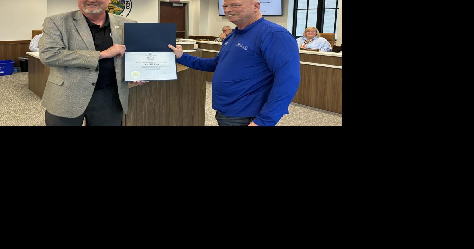St. Marys wins Auditor of State Award for fiscal responsibility | News ...