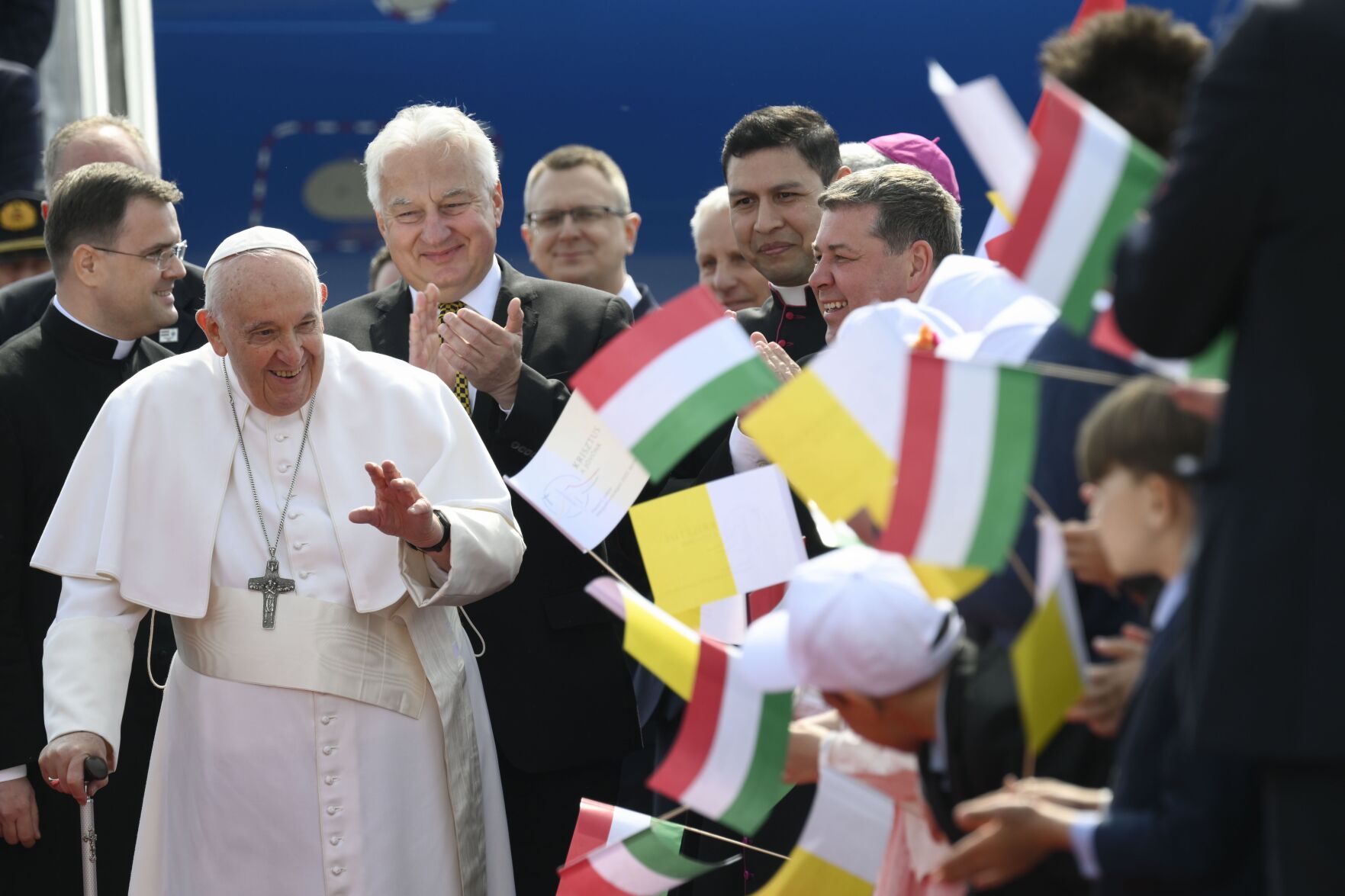 Pope Arrives In Hungary Preaching Cooperation, Welcome -- Not Isolation ...