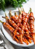 Maple Bacon-wrapped Carrots