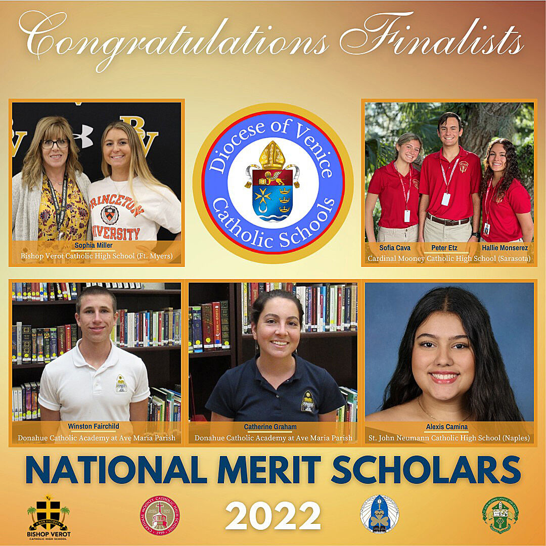 7 Diocesan seniors named National Merit Finalists | Venice |  thefloridacatholic.org