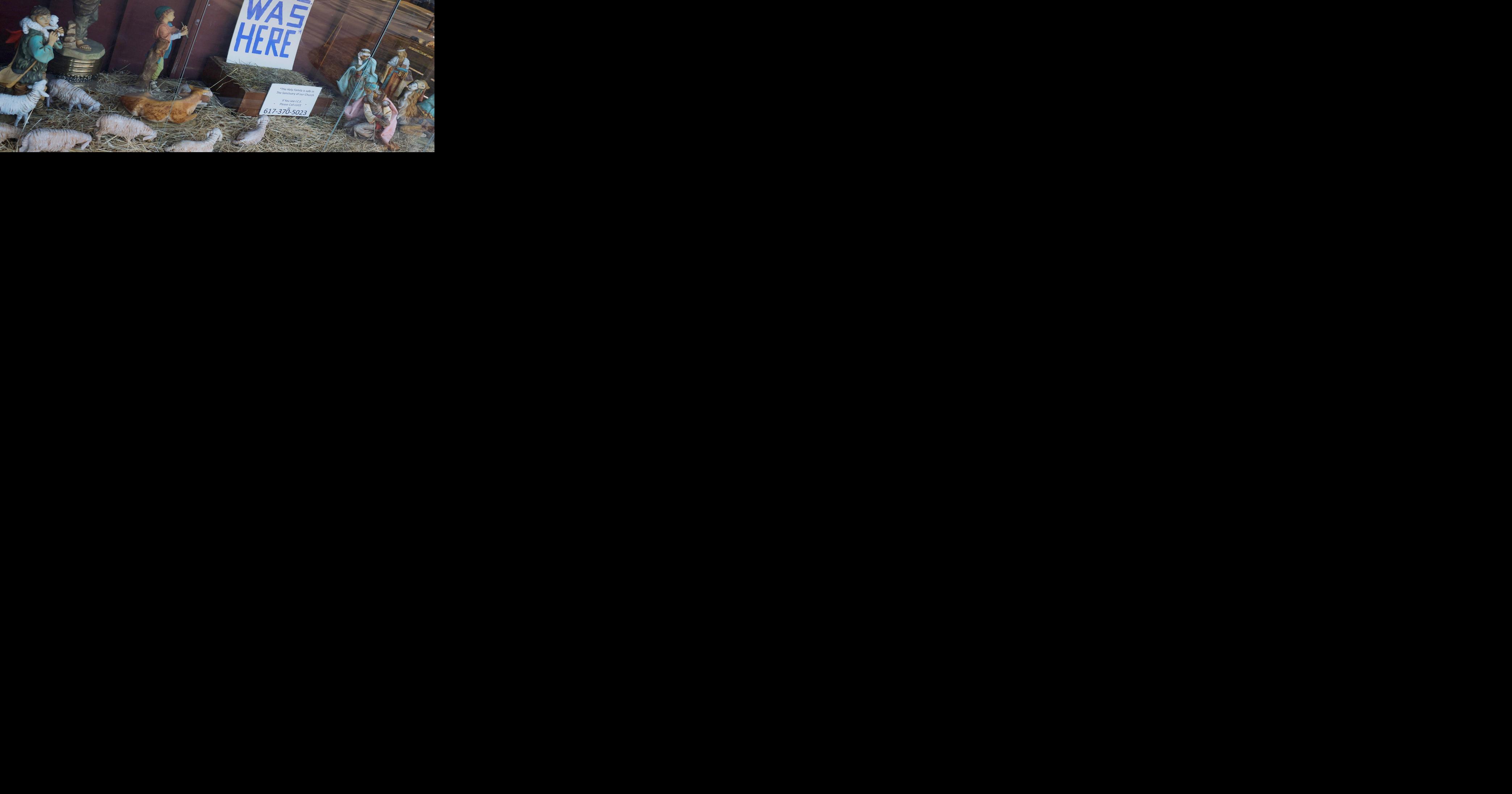 Boston Archdiocese tells church to remove ICE message from Nativity, but pastor refuses for now