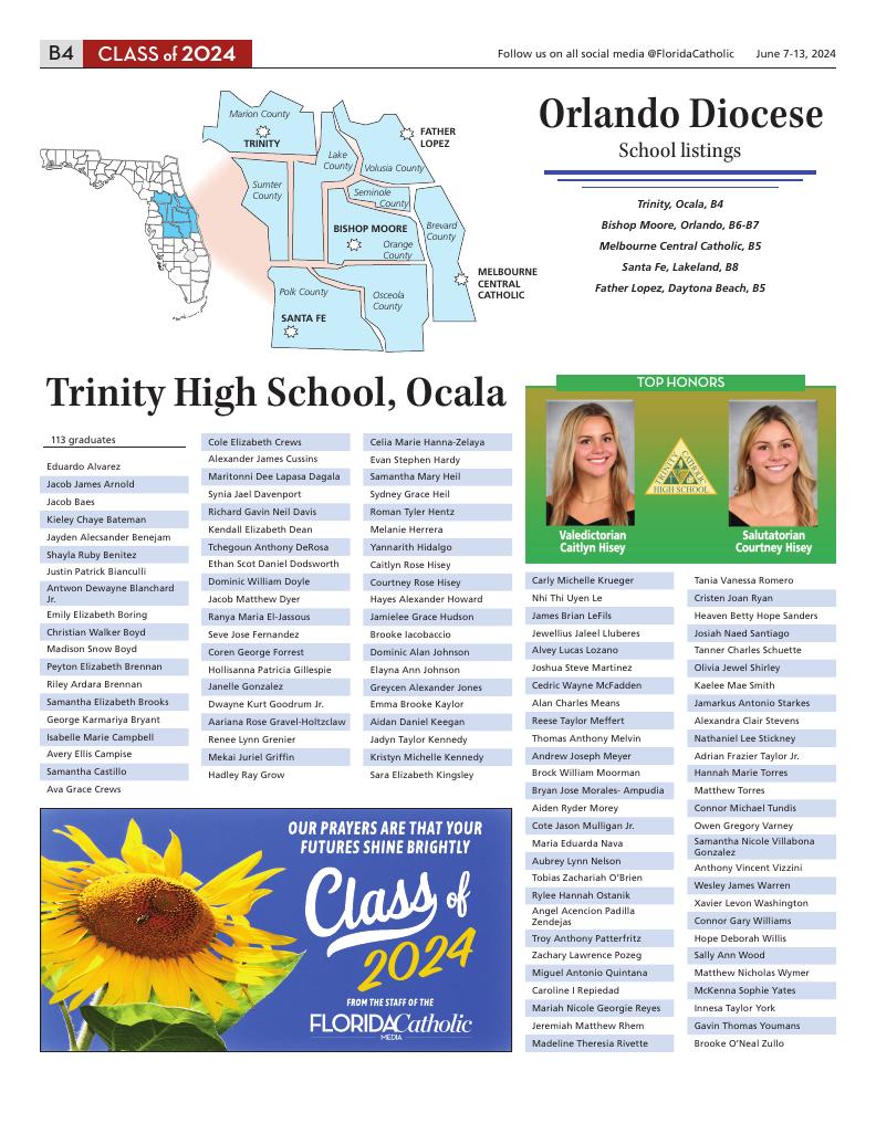 Page B004 | Venice e-Edition - Florida Catholic Media |  thefloridacatholic.org