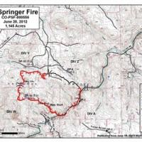 Springer fire containment increases to 39 percent; fire holds at 1,145 ...