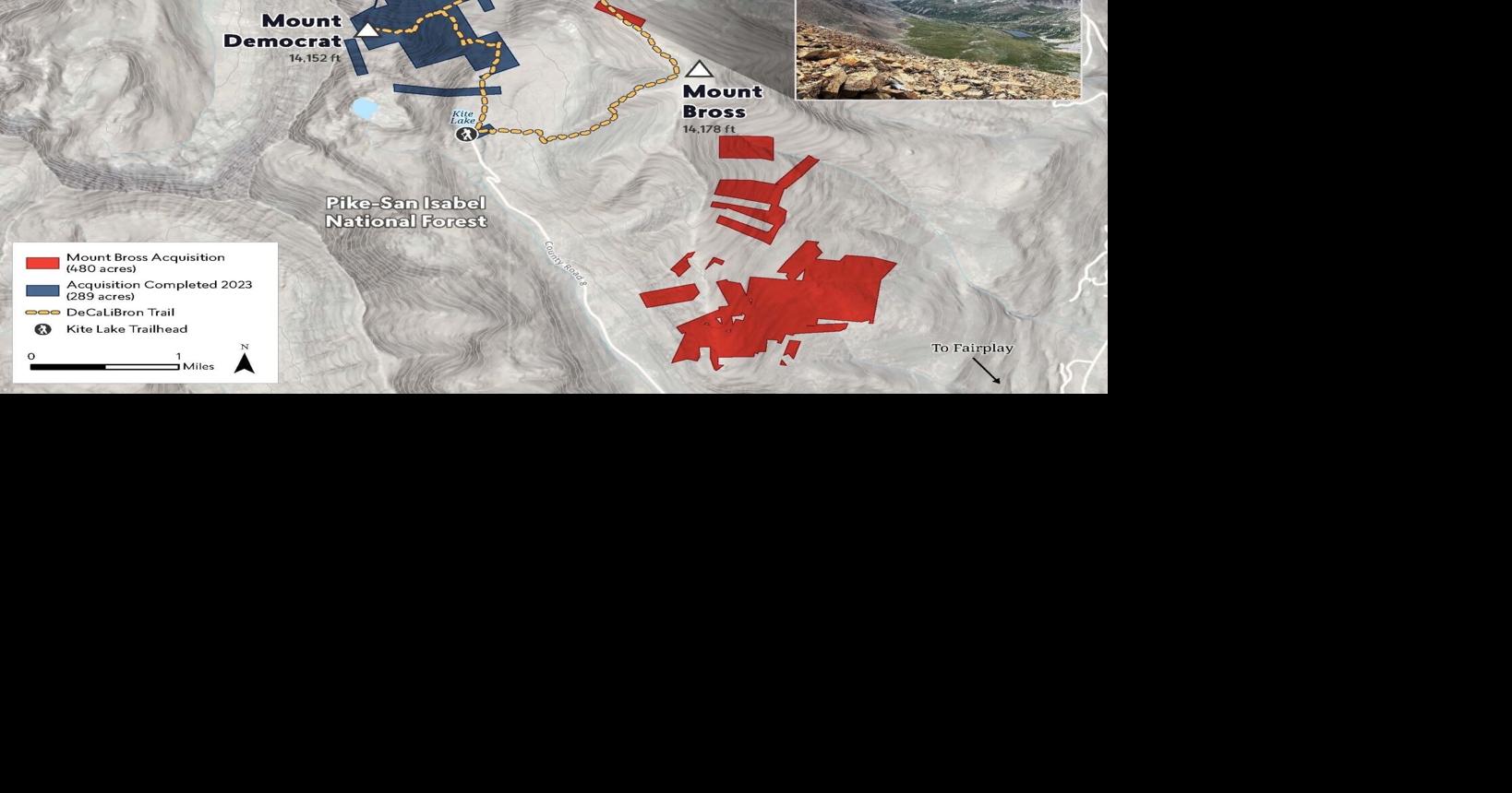 Land on “14er” Mount Bross permanently added to national forest