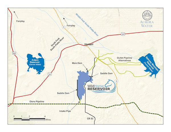 Map Of Aurora Reservoir Wild Horse Reservoir To Promote Local Tourism | News | Theflume.com