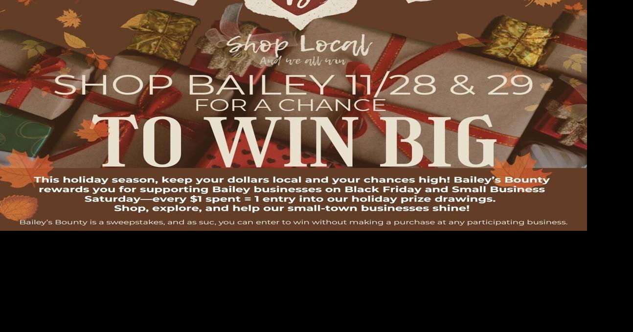 Fourth annual Bailey’s Bounty returns this Black Friday and Small Business Saturday