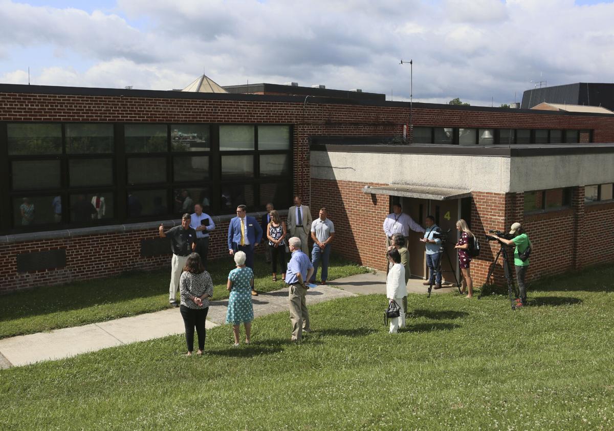 Radford High School on the Crumbling Schools Tour in July