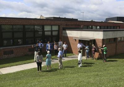 Radford High School on the Crumbling Schools Tour in July