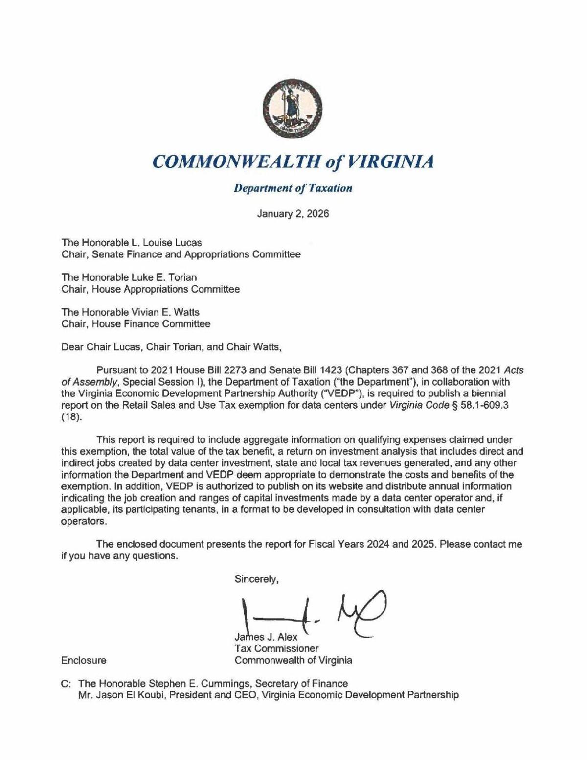 Department of Taxation report