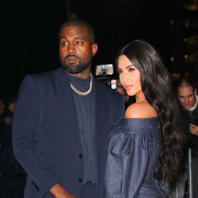 Kanye West and Kim Kardashian West