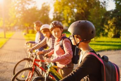 Biking to school
