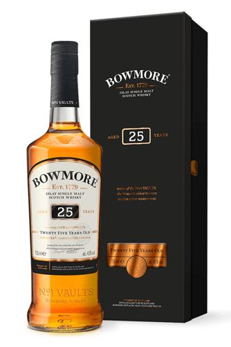 Bowmore 25 Year Old single malt.