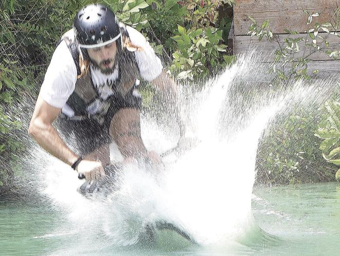Wild ride over water