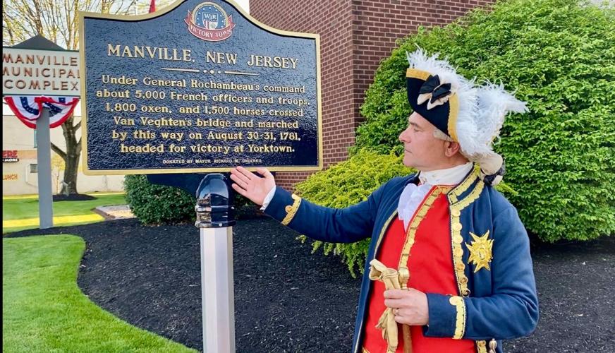 Manville "Victory 250" marker, with Eric Dutaud as Rochambeau