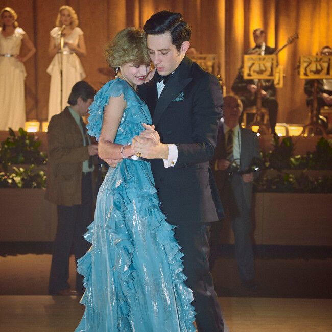 Emma Corrin and Josh O'Connor in The Crown