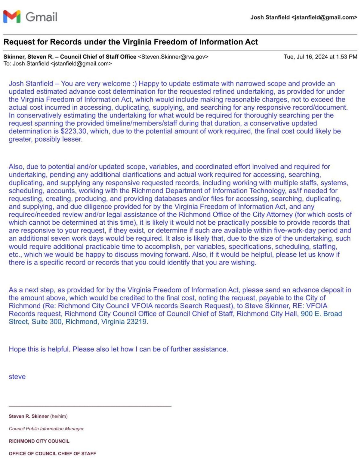 Stanfield and Skinner