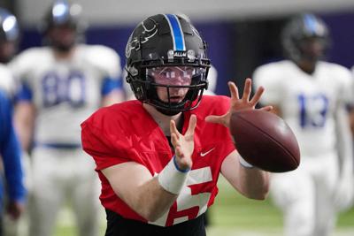 UB football spring practice