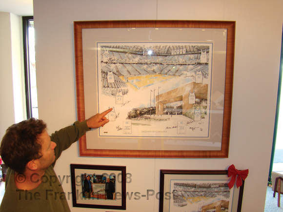 Hart's print depicts Tar Heels' tradition