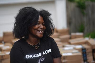 Zeneta Everhart book drive campaign ad