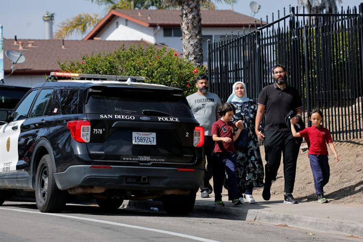 Scene of a shooting at the Islamic Center in San Diego