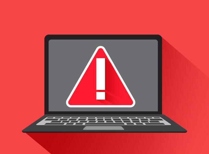 Scam computer virus malware attack