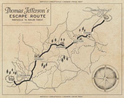 Jefferson's escape route