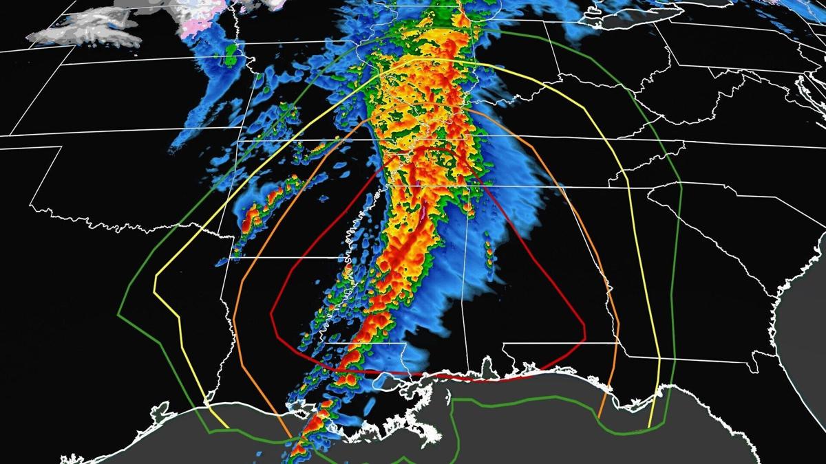 Possible Arkansas tornado injured 7 as more potential twisters and severe weather threaten Southeast