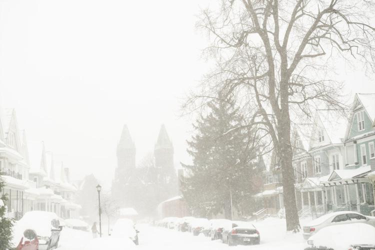 Hotel Henry through the snow