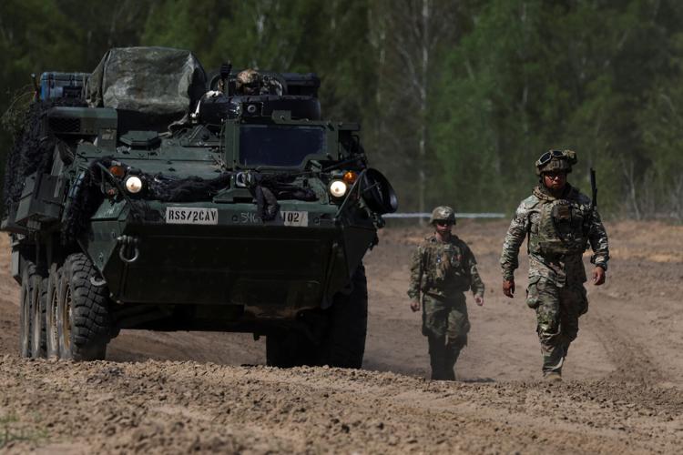 UKRAINE-CRISIS/NATO-DRILLS-DRONE-AI