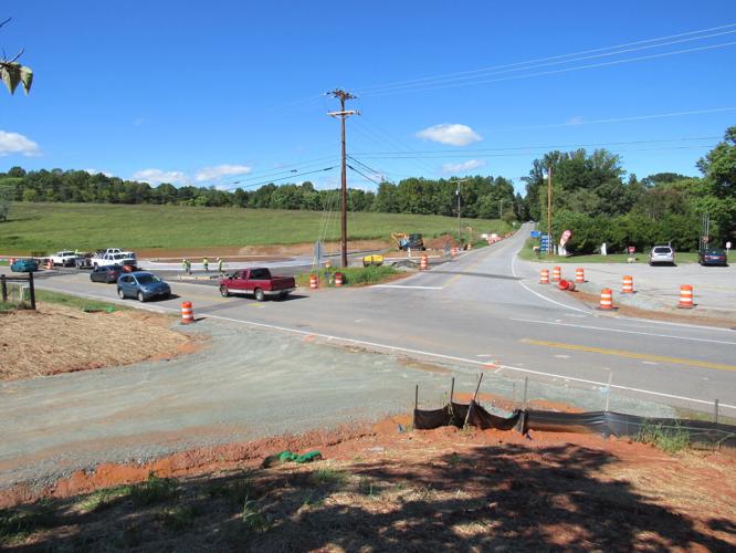 Roundabout at 122 and Hardy Road