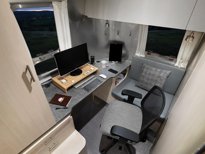 Airstream adds office space to its trailers so you can work from wherever