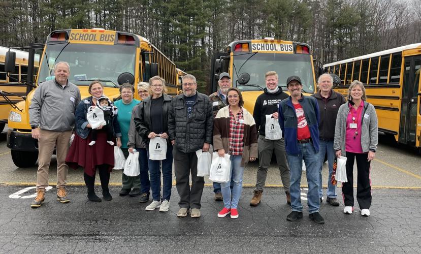 Volunteers from Franklin Heights Church at Benjamin Franklin Middle School to hand out appreciation bags to bus drivers on National School Bus Drivers Appreciation Day..jpg