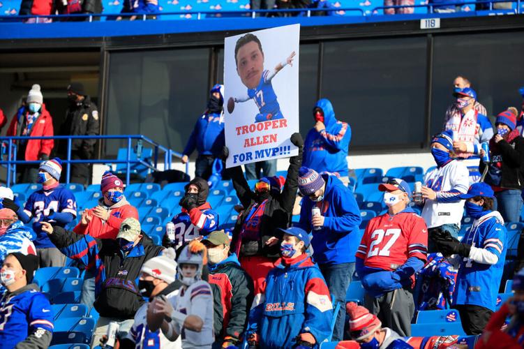 Bills Colts fans stands