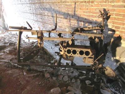 Remnants of 1930 fire unearthed in basement