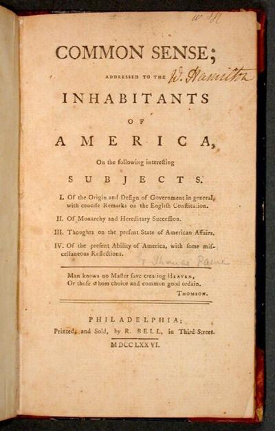 'Common Sense' by Thomas Paine
