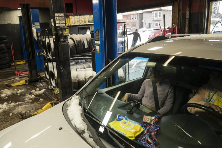 Getting a tire replaced before more snow