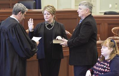 Smith takes oath of office