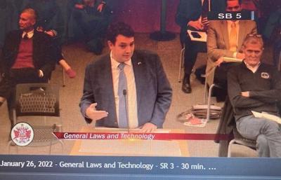 Sen. David Sutterlein speaks before Senate General Laws and Technology Committee (copy)