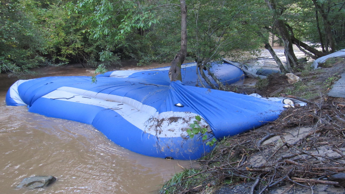 Work to reopen Blue Bend Road stalled