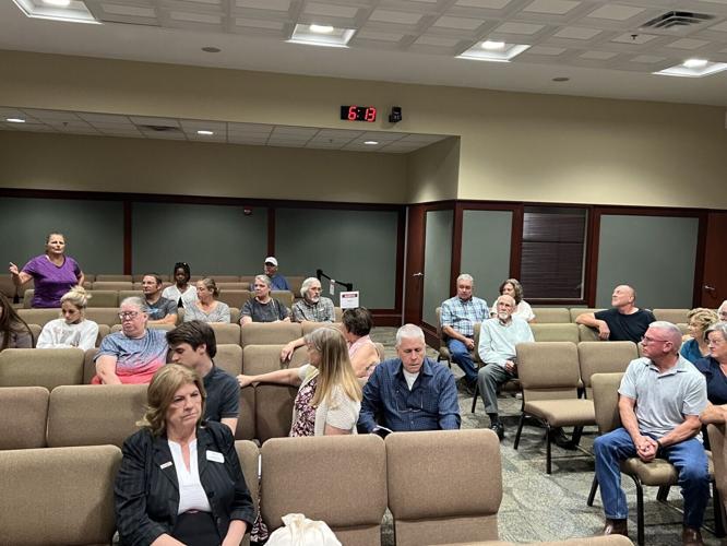 Franklin County Board of Supervisors crowd