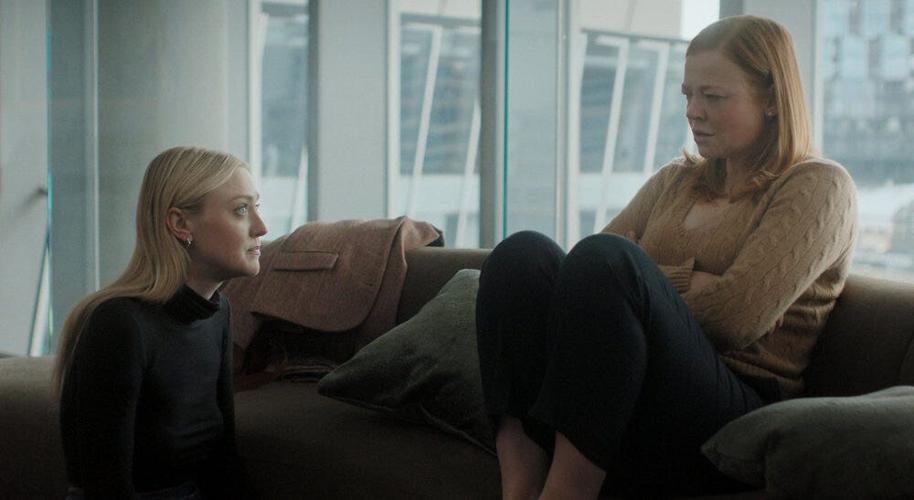 Dakota Fanning and Sarah Snook portray moms in 'All Her Fault' who grapple with the pressure to do it all – and get blamed when there's a mistake. -- (Photo by: PEACOCK)
