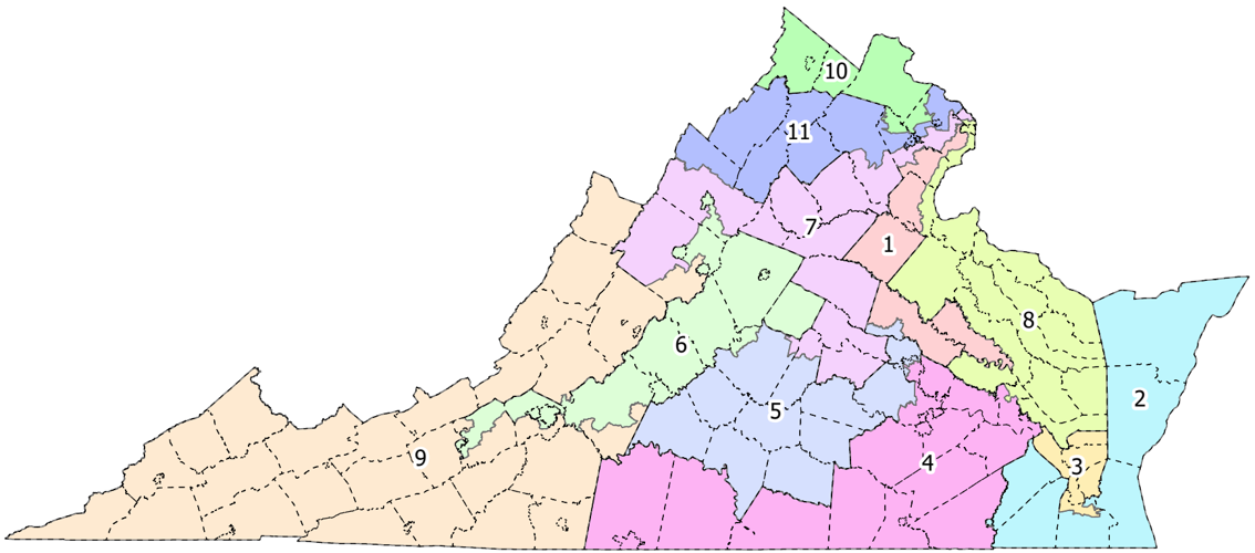 Proposed US House map Virginia.png