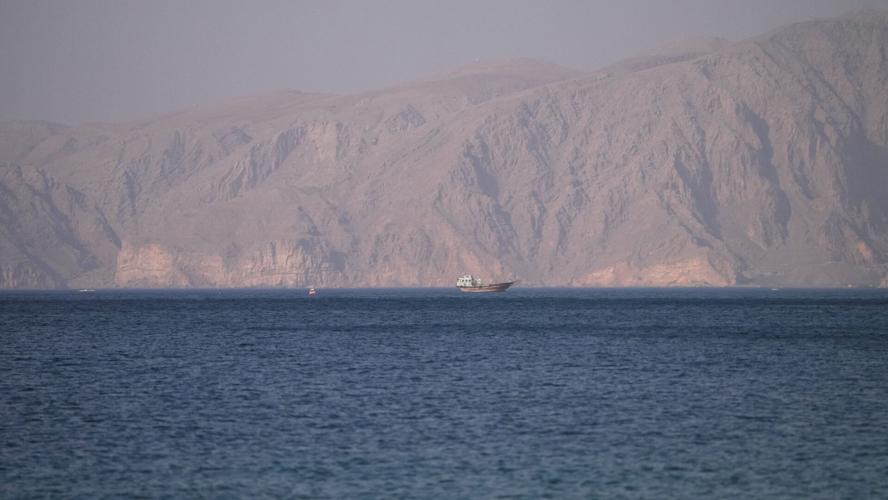 Vessels at the Strait of Hormuz, as seen from Musandam