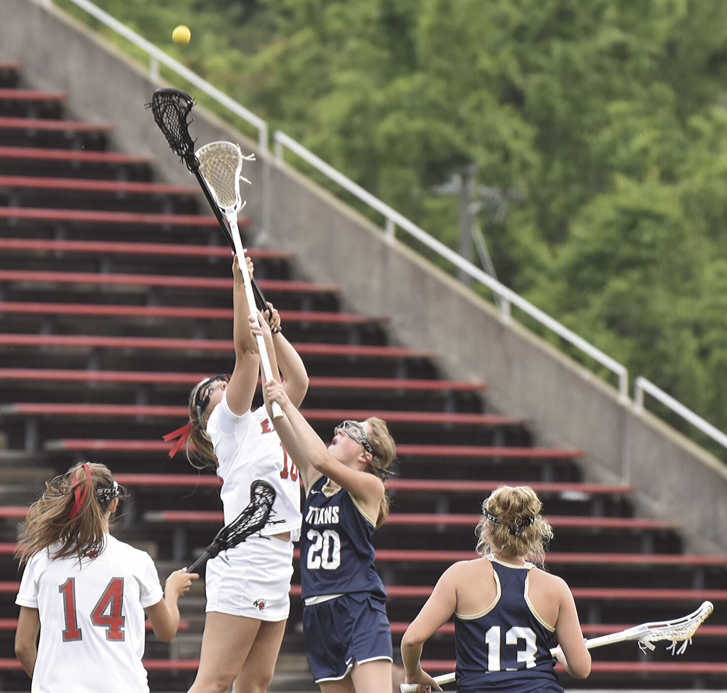 Eagles win first match on Senior Night