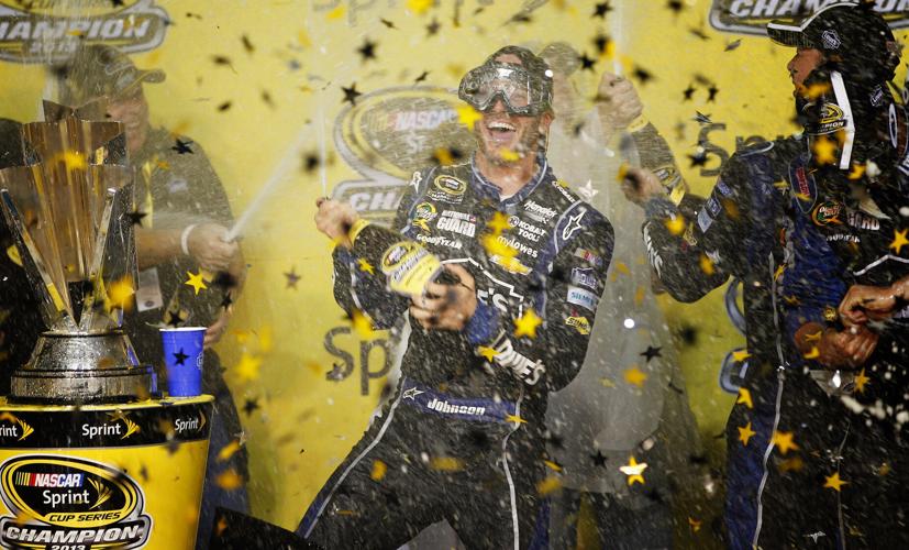 2013: Jimmie Johnson wins his sixth Sprint Cup championship in eight years (copy)