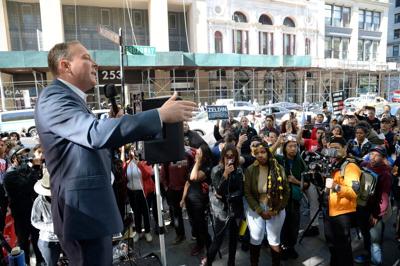 Republican Lee Zeldin targets a tough audience: NYC Democrats