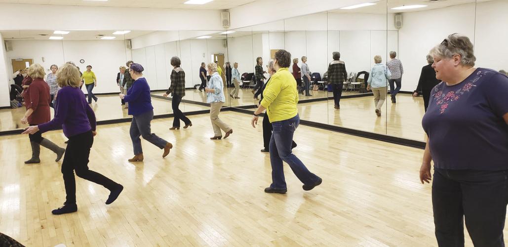 seniors line dance