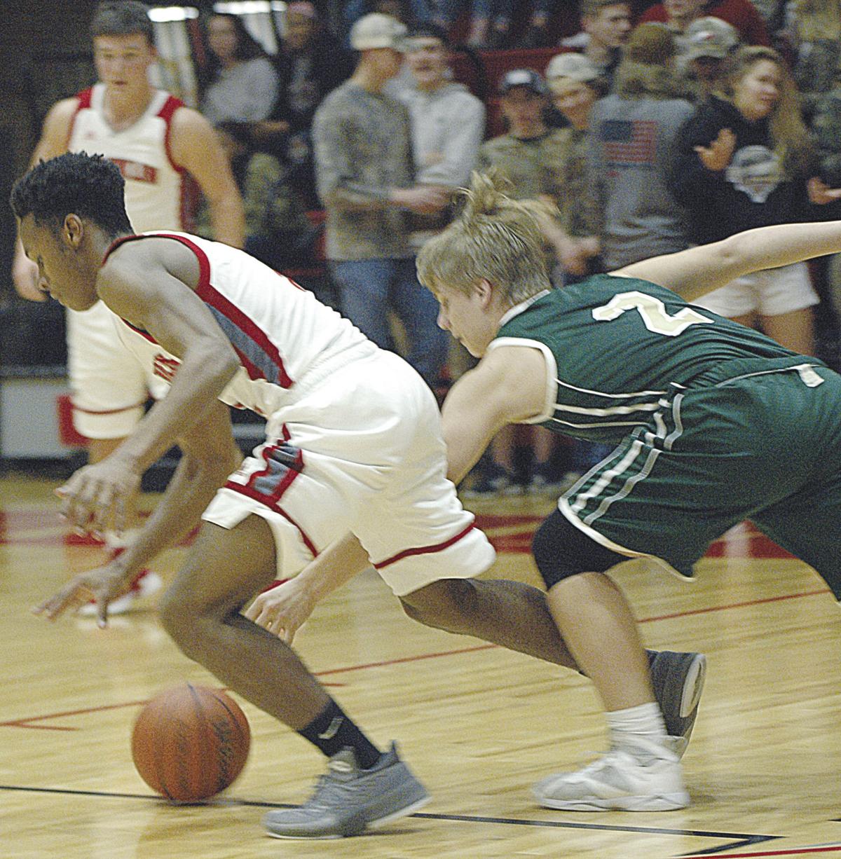 Boys High School Basketball Eagles Earn First Piedmont Win By 10